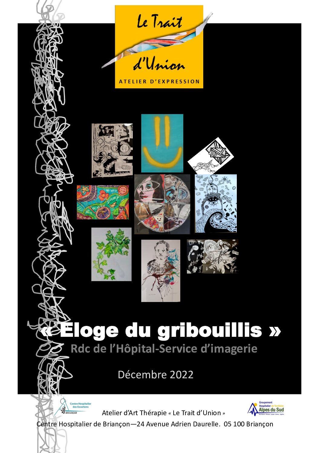 affiche expo eloge du gribouillis Dec 2022